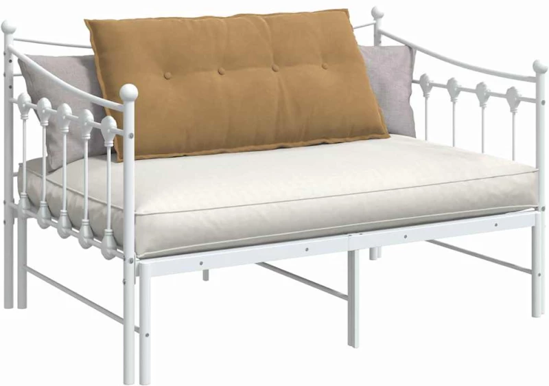 vidaXL Μαξιλάρι Πλάτης Καφέ 100 x 50 cm Υφασμάτινο Κορντουρά