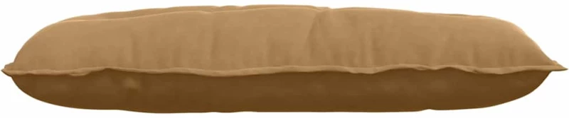 vidaXL Μαξιλάρι Πλάτης Καφέ 100 x 50 cm Υφασμάτινο Κορντουρά