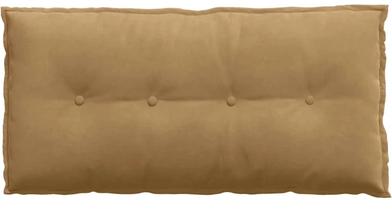 vidaXL Μαξιλάρι Πλάτης Καφέ 100 x 50 cm Υφασμάτινο Κορντουρά