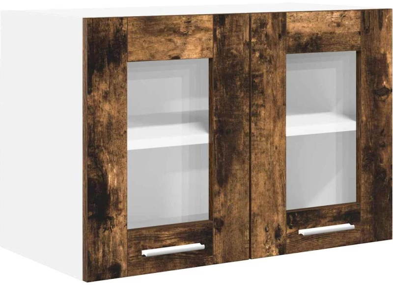 vidaXL Κρεμαστό ντουλάπι Riga 2 pcs Καπνιστό Δρύς 60 x 31 x 40 εκ