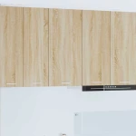 vidaXL Κρεμαστό ντουλάπι Riga Σομόνα Δρυς και Λευκό 40 x 31 x 80 εκ.