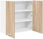 vidaXL Κρεμαστό ντουλάπι με πόρτα Riga Δρύς Sonoma 80 x 31 x 80 εκ.