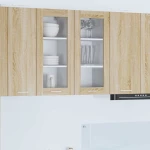 vidaXL Κρεμαστό ντουλάπι με πόρτα Riga Δρύς Sonoma 40 x 31 x 80 εκ.