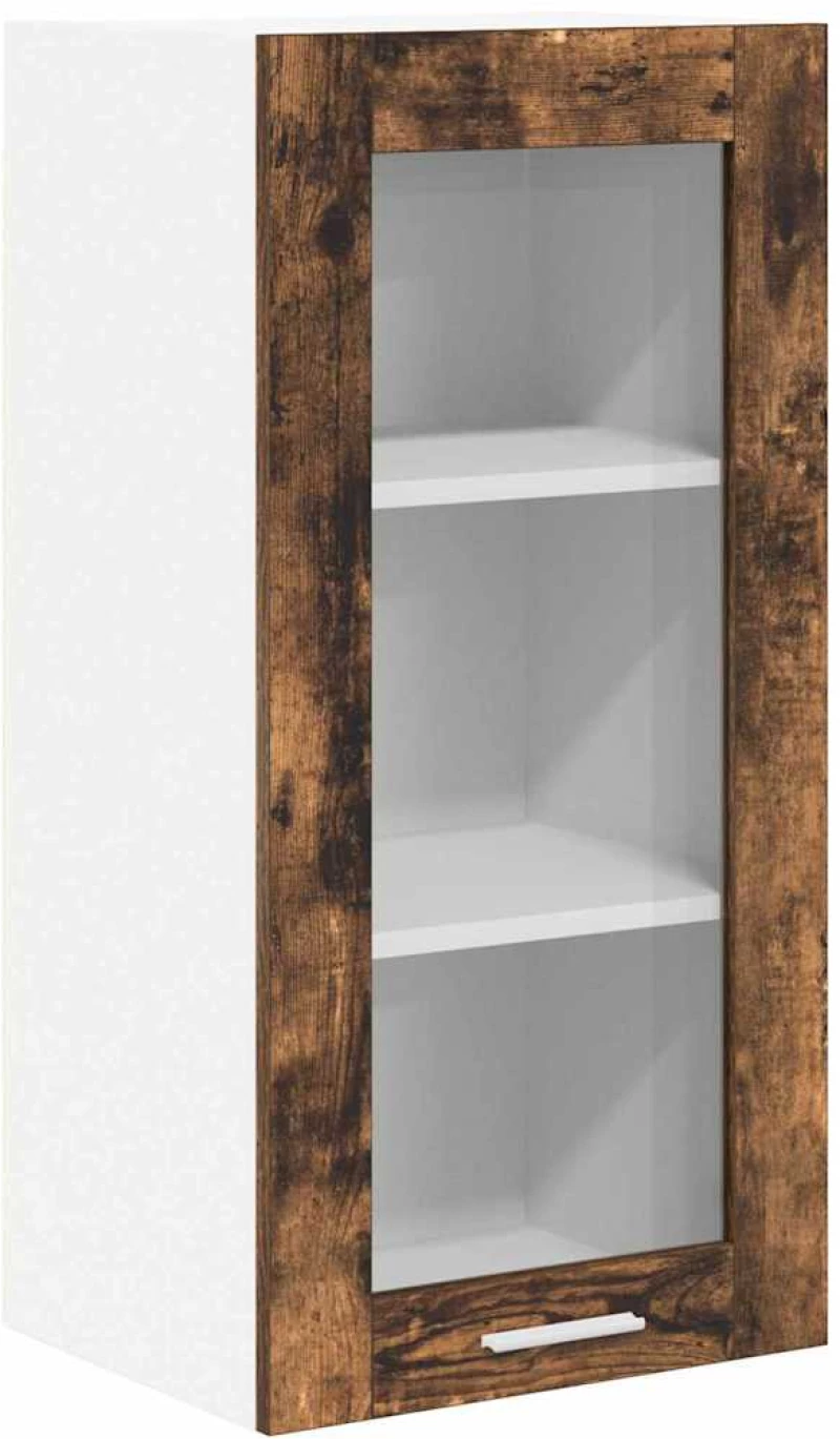 vidaXL Κρεμαστό ντουλάπι Riga 2 pcs Καπνιστό Δρύς 40 x 31 x 80 εκ.