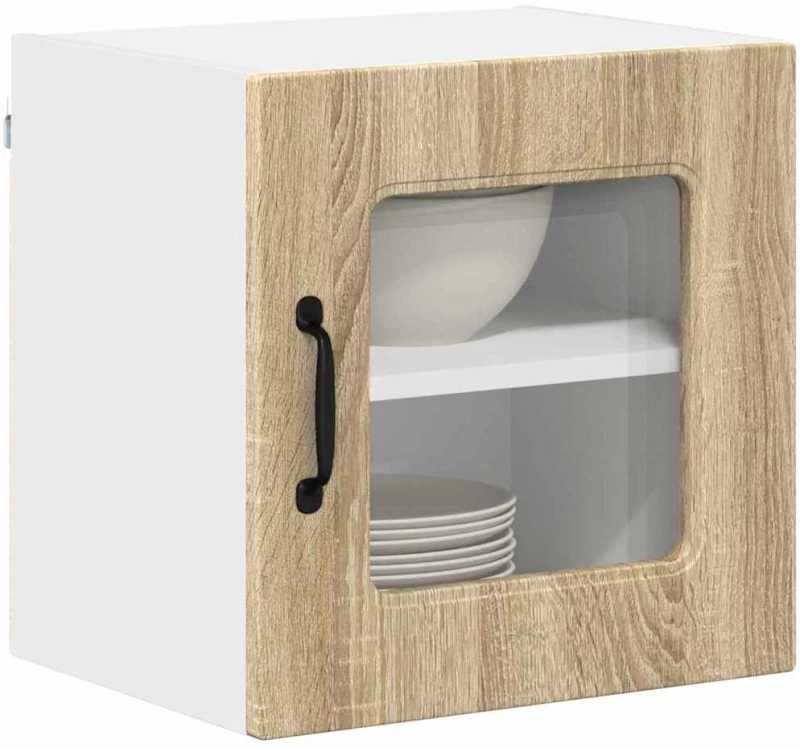 vidaXL Κρεμαστό ντουλάπι κουζίνας 2 pcs Δρύς Sonoma 40 x 31 x 40 εκ.