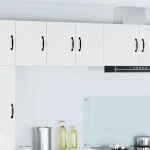 vidaXL Κρεμαστό ντουλάπι κουζίνας με ράφι Λευκό 30 x 31 x 40 εκ.