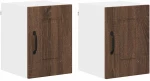 vidaXL Κρεμαστό ντουλάπι κουζίνας 2 pcs Καφέ δρυς 30 x 31 x 40 εκ.