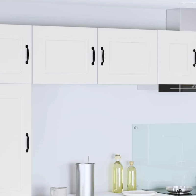 vidaXL Κρεμαστό ντουλάπι κουζίνας με ράφι Λευκό 50 x 31 x 40 εκ.