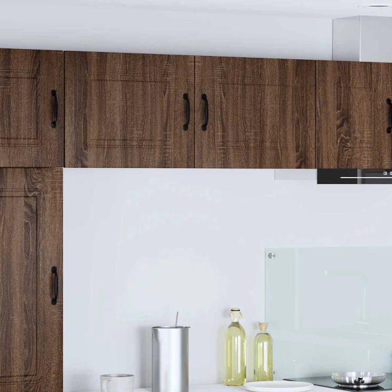 vidaXL Κρεμαστό ντουλάπι κουζίνας 2 pcs Καφέ δρυς 50 x 31 x 40 εκ.