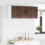 vidaXL Κρεμαστό ντουλάπι κουζίνας 2 pcs Καφέ δρυς 50 x 31 x 40 εκ.