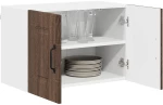 vidaXL Κρεμαστό ντουλάπι κουζίνας 2 pcs Καφέ δρυς 60 x 31 x 40 εκ