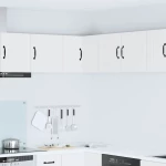 vidaXL Κρεμαστό ντουλάπι κουζίνας με ράφι Λευκό 57 x 57 x 40 εκ.