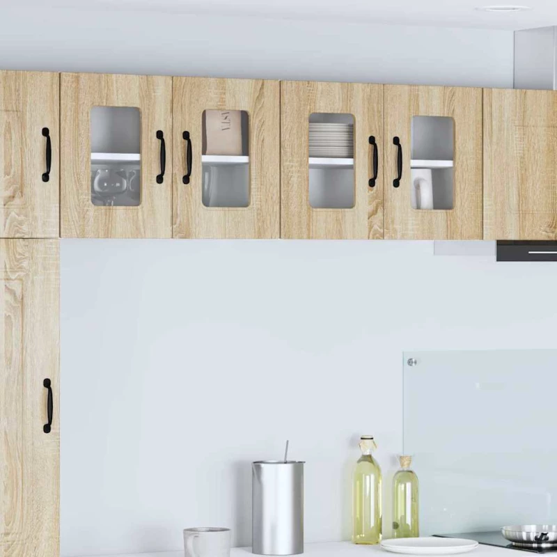 vidaXL Κρεμαστό ντουλάπι κουζίνας 2 pcs Δρύς Sonoma 60 x 31 x 40 εκ