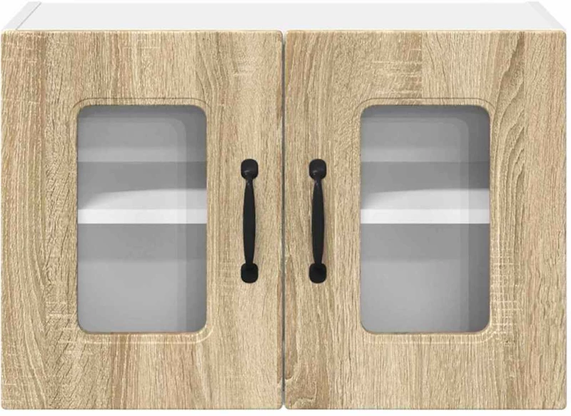 vidaXL Κρεμαστό ντουλάπι κουζίνας 2 pcs Δρύς Sonoma 60 x 31 x 40 εκ