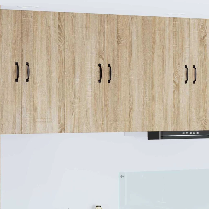 vidaXL Κρεμαστό ντουλάπι κουζίνας 2 pcs Δρύς Sonoma 30 x 31 x 80 εκ.