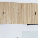 vidaXL Κρεμαστό ντουλάπι κουζίνας 2 pcs Δρύς Sonoma 30 x 31 x 80 εκ.