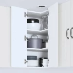 vidaXL Κρεμαστό ντουλάπι κουζίνας με ράφι Λευκό 57 x 57 x 80 εκ.