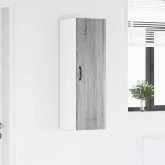 vidaXL Κρεμαστό ντουλάπι κουζίνας Γκρίζο Σονομα 30 x 31 x 100 εκ.