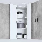 vidaXL Κρεμαστό ντουλάπι κουζίνας Σκυρόδεμα Γκρι 57 x 57 x 100 εκ.
