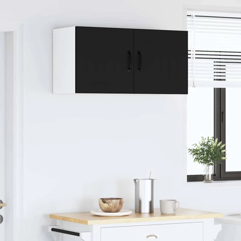 vidaXL Ντουλάπα Κουζίνας Μαύρο 40 x 31 x 40 εκ. Επεξεργασμένο ξύλο