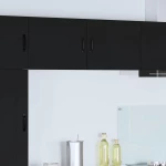 vidaXL Ντουλάπα Κουζίνας Μαύρο 50 x 31 x 40 εκ. Επεξεργασμένο ξύλο