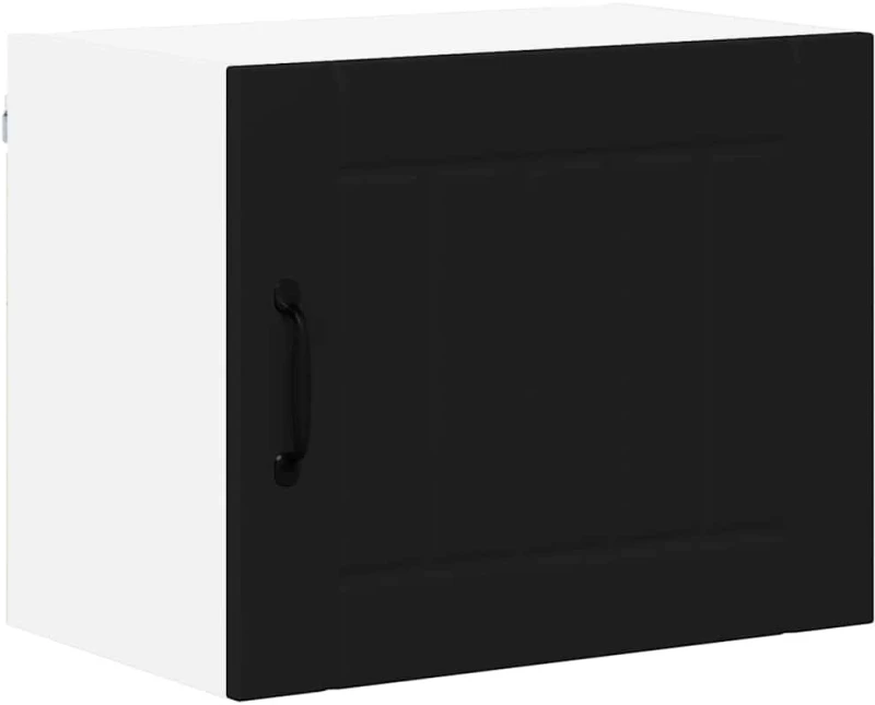 vidaXL Ντουλάπα Κουζίνας Μαύρο 50 x 31 x 40 εκ. Επεξεργασμένο ξύλο