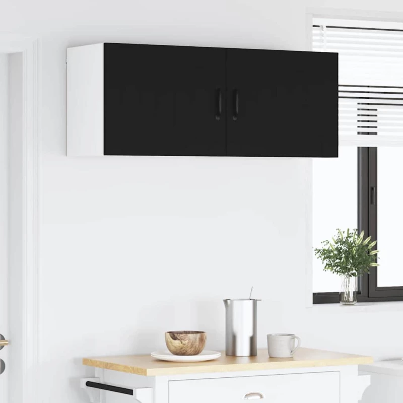 vidaXL Ντουλάπα Κουζίνας Μαύρο 50 x 31 x 40 εκ. Επεξεργασμένο ξύλο