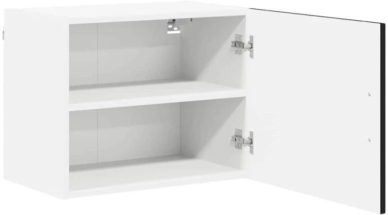 vidaXL Ντουλάπα Κουζίνας Μαύρο 50 x 31 x 40 εκ. Επεξεργασμένο ξύλο