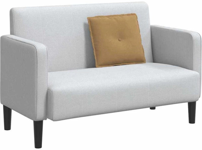 vidaXL Μαξιλάρι Πλάτης Καφέ 50 x 45 εκ. Υφασμάτινο Κορντουρά