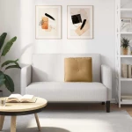vidaXL Μαξιλάρι Πλάτης Καφέ 50 x 45 εκ. Υφασμάτινο Κορντουρά