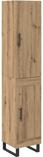 vidaXL Highboard Artisan Oak 34,5 x 34 x 180 εκ. Επεξεργασμένο ξύλο