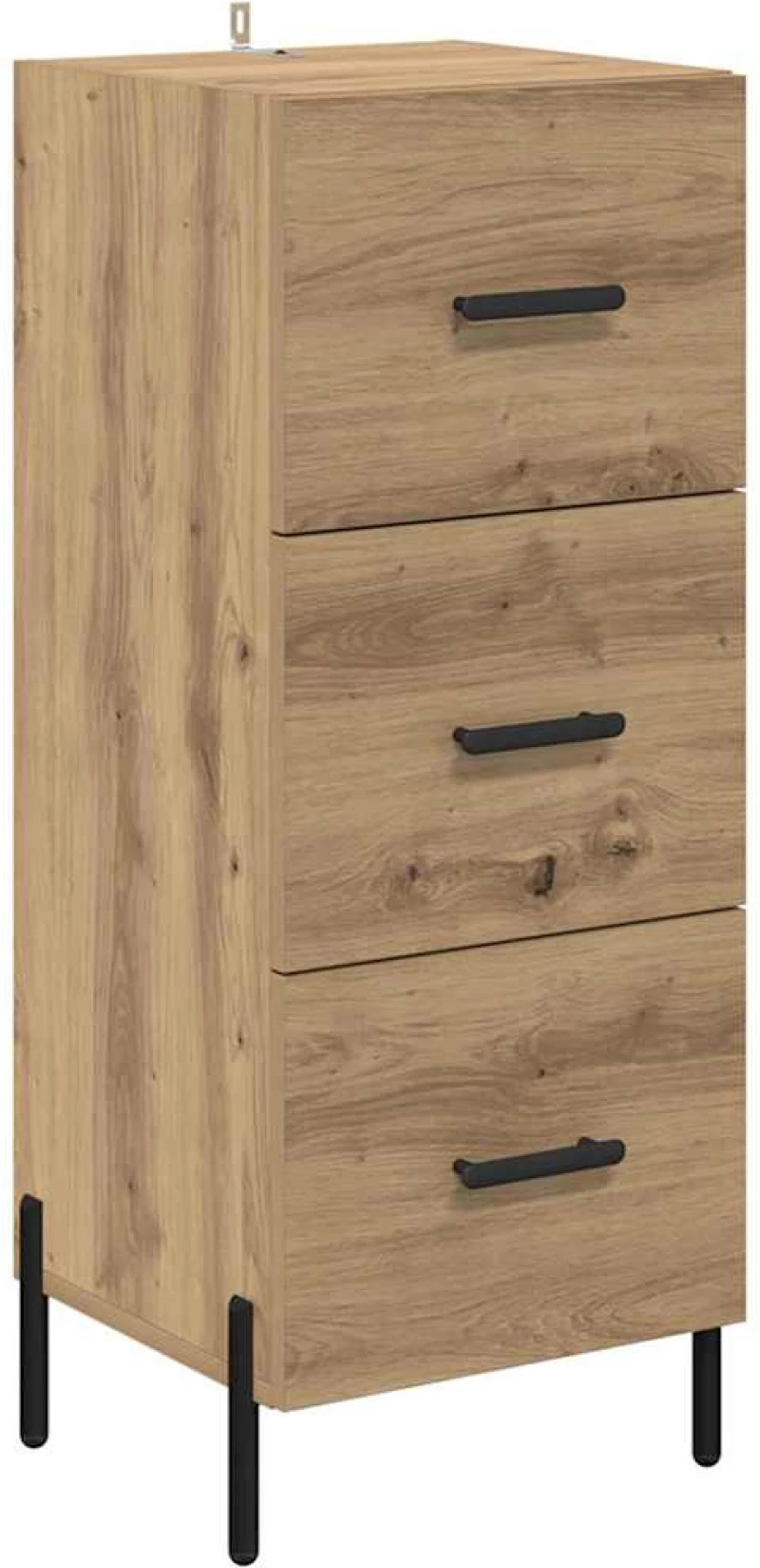 vidaXL Highboard Artisan Oak 34,5 x 34 x 180 εκ. Επεξεργασμένο ξύλο