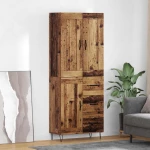 vidaXL Highboard Παλιό Ξύλο 69,5 x 34 x 180 εκ. Επεξεργασμένο ξύλο