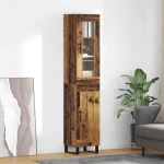 vidaXL Highboard Παλιό Ξύλο 69,5 x 34 x 180 εκ. Επεξεργασμένο ξύλο