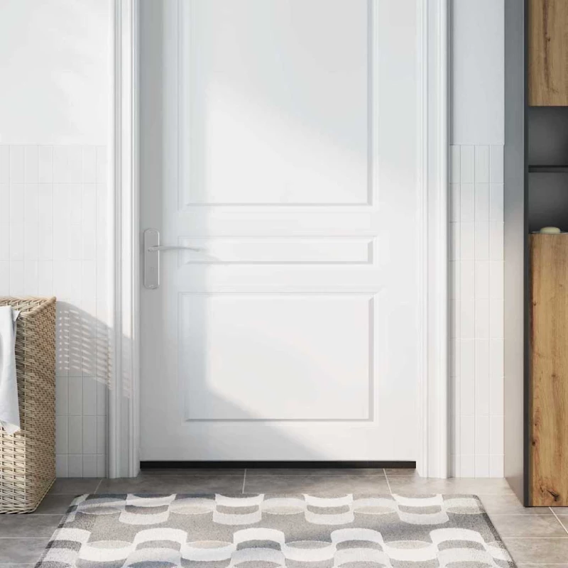 vidaXL Αυτοκόλλητες σφραγίδες πόρτας 12 pcs Ασημί 100 cm