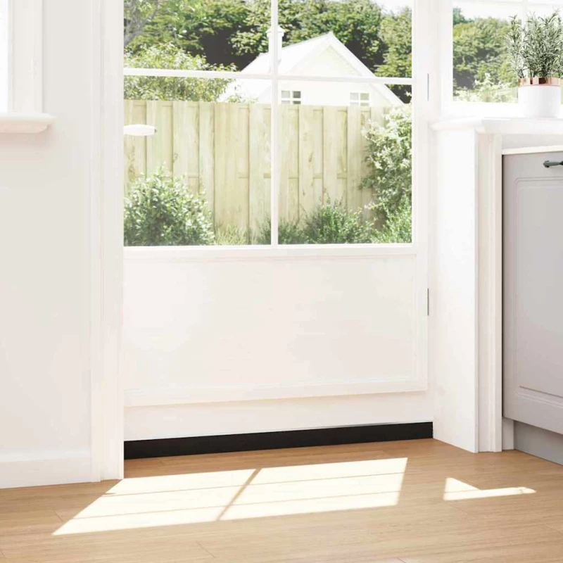 vidaXL Αυτοκόλλητες σφραγίδες πόρτας 2 pcs Ασημί 100 cm