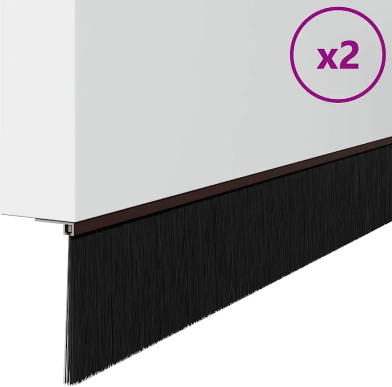 vidaXL Αυτοκόλλητες σφραγίδες πόρτας 2 pcs Καφέ 100 cm