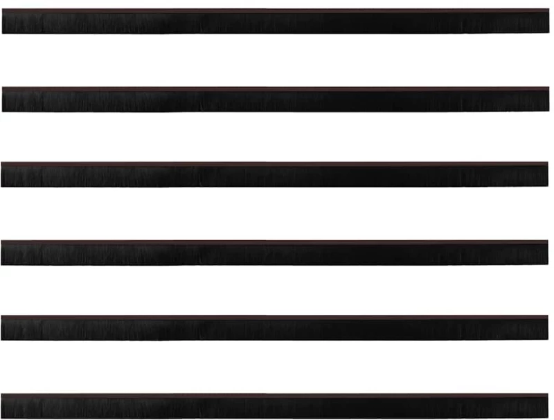vidaXL Αυτοκόλλητες σφραγίδες πόρτας 6 pcs Καφέ 100 cm