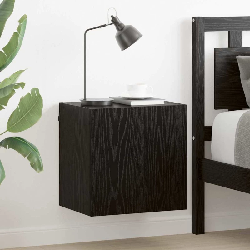vidaXL Βάσεις τηλεόρασης Επιτοίχιο 2 pcs Μαύρη Οξυά 40,5x30x40εκ