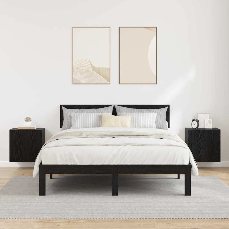 vidaXL Βάσεις τηλεόρασης Επιτοίχιο 2 pcs Μαύρη Οξυά 40,5x30x40εκ