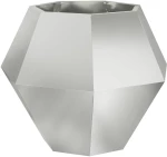 vidaXL Γλάστρα 2 pcs Ασημί 75 x 75 x 60 εκ Επικαλυμμένος Χάλυβας