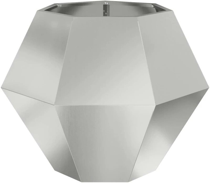 vidaXL Γλάστρα 2 pcs Ασημί 75 x 75 x 60 εκ Επικαλυμμένος Χάλυβας