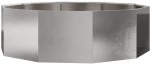 vidaXL Γλάστρα Ασημί 120 x 120 x 35 εκ Ανοξείδωτο ατσάλι