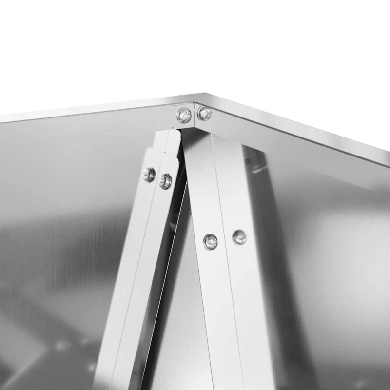 vidaXL Γλάστρα Ασημί 40 x 40 x 75 cm Επικαλυμμένος Χάλυβας