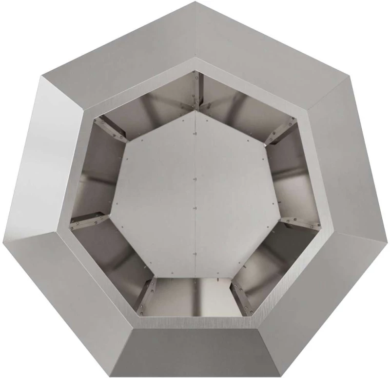 vidaXL Γλάστρα Ασημί 75 x 75 x 60 εκ Ανοξείδωτο ατσάλι
