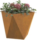vidaXL Γλάστρα Σκ rusty 40 x 40 x 40 cm Ατσάλι Σκληρυθέν στον Αέρα