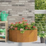 vidaXL Γλάστρα Σκ rusty 90 x 45 x 35 cm Ατσάλι Σκληρυθέν στον Αέρα
