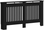 vidaXL Καπάκι Καλοριφέρ Μαύρη Οξυά 152 x 19 x 81,5 cm