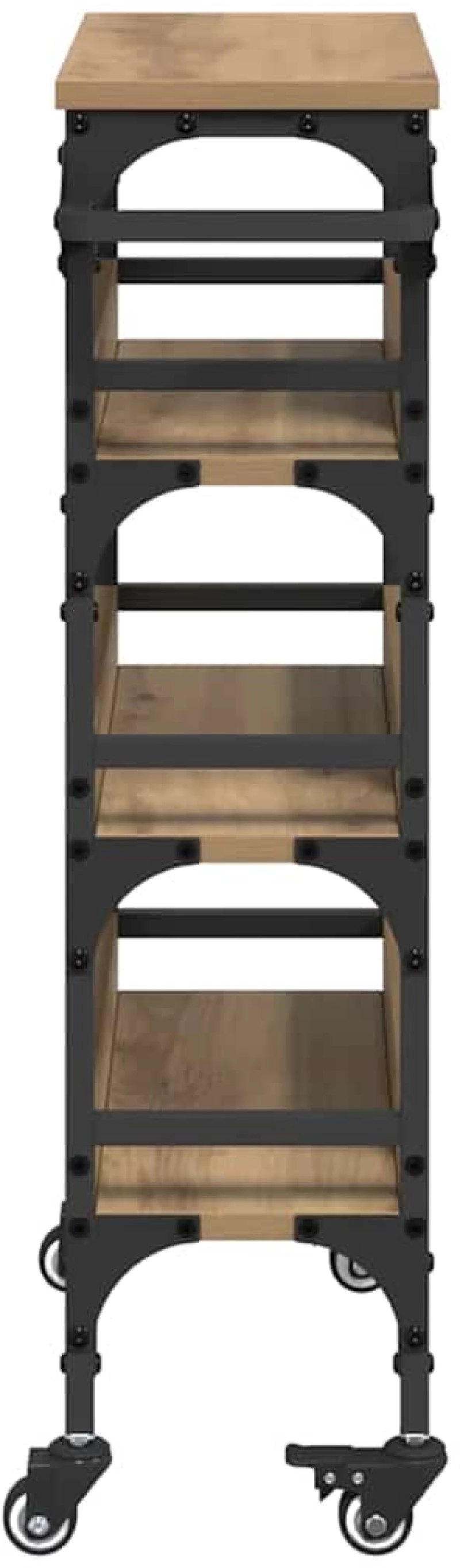 vidaXL Καρότσι Κουζίνας Artisan Oak 53 x 20 x 76 εκ.