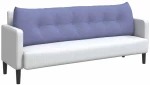 vidaXL Μαξιλάρι Πλάτης Μπλε τζην 180 x 24 x 50 εκ ύφασμα